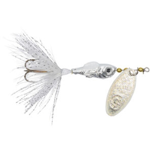 Yakima Bait Rooster Tail Minnow Treble Fishing Lure - White Shiner