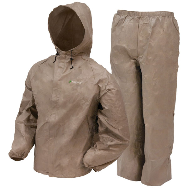 Frogg Toggs Men's Ultra-Lite2 Waterproof Rain Suit - Black or Khaki 2 Frogg Toggs Men's Ultra-Lite2 Waterproof Rain Suit - Khaki