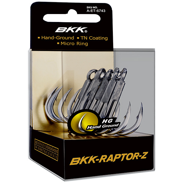 BKK Hooks BKK-RAPTOR-Z Treble Fishing Hooks, #1 1 BKK Hooks BKK-RAPTOR-Z Fishing Hooks
