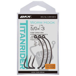 BKK Hooks TITANRIDER Worm Fishing Hooks