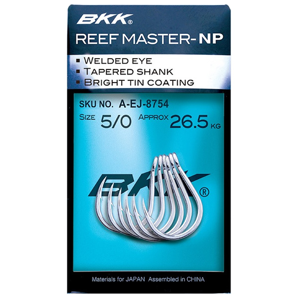 BKK Hooks Reefmaster NP Jigging Fishing Hooks, #9/0 1 BKK Hooks Reefmaster NP Fishing Hooks