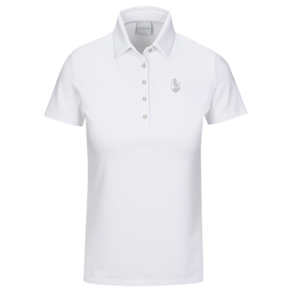 Preserve Dunning Women's Player Jersey Performance Polo Shirt - White 1 Preserve Dunning Women's Player Jersey Performance Polo Shirt - White