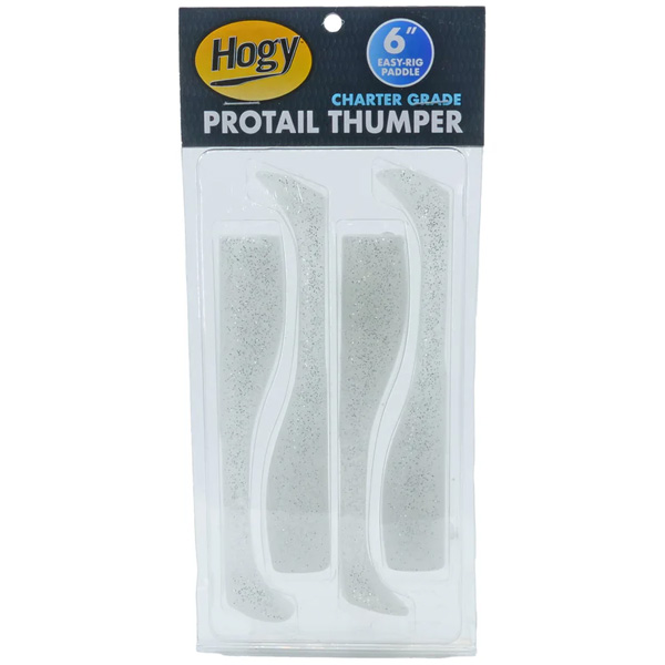 Hogy Lure Company Protail Thumper Swimbait Lures, 1oz - Bone Ghost 1 Hogy Lure Company Protail Thumper Swimbait Lures - Bone Ghost
