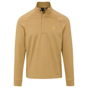 Preserve Dunning William Herringbone Quarter-Zip - Tan