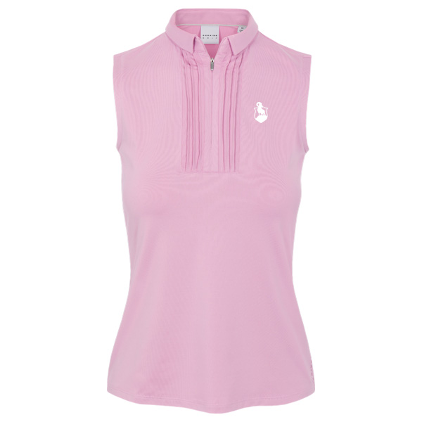 Preserve Dunning Freya Jersey Performance Sleeveless Polo Shirt - Mauve Desert 1 Preserve Dunning Freya Jersey Performance Sleeveless Polo Shirt - Mauve Desert
