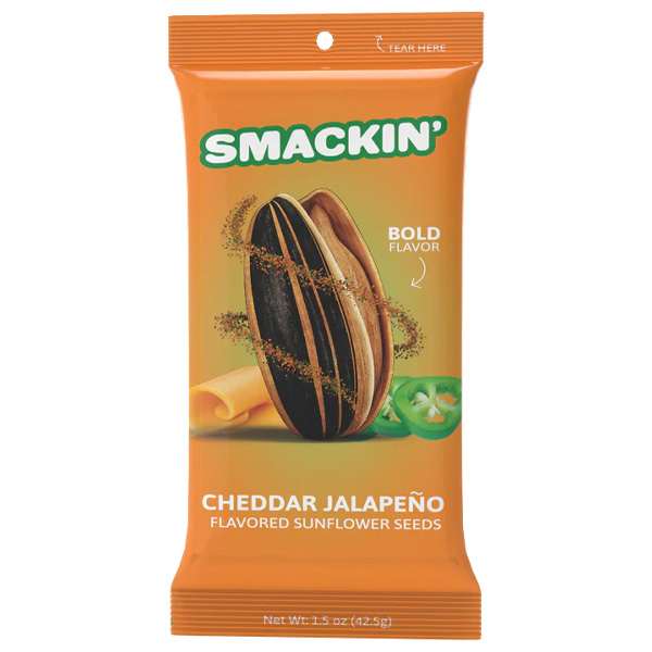 Smackin' Cheddar Jalapeno Sunflower Seeds, 1.5oz 1 Smackin' Cheddar Jalapeno Sunflower Seeds, 1.5oz