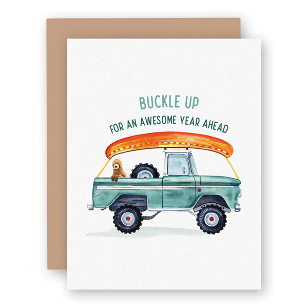 Watercolor Wednesday Buckle Up Birthday Card 1 Watercolor Wednesday Buckle Up Birthday Card