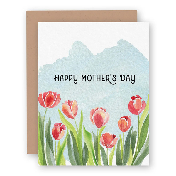 Watercolor Wednesday Spring Tulips Mother's Day Card 1 Watercolor Wednesday Spring Tulips Mother's Day Card