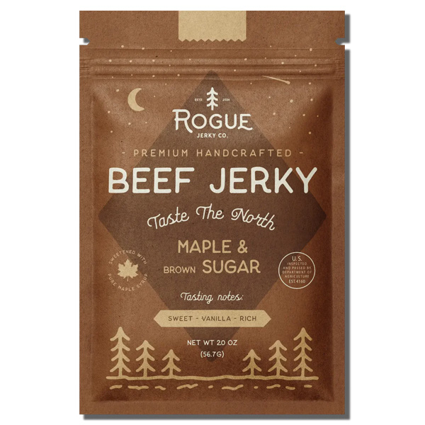 Rogue Jerky Co Maple and Brown Sugar Beef Jerky 1 Rogue Jerky Co Maple and Brown Sugar Beef Jerky