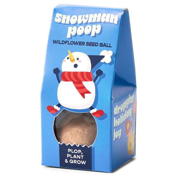 Modern Sprout Jingle Plop Seed Bomb - Snowman Poop 1 Modern Sprout Jingle Plop Seed Bomb - Snowman Poop
