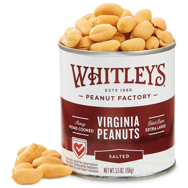 Whitley's Peanut Factory Salted Virginia Peanuts, 5.5oz 1 Whitley's Peanut Factory Salted Virginia Peanuts, 5.5oz