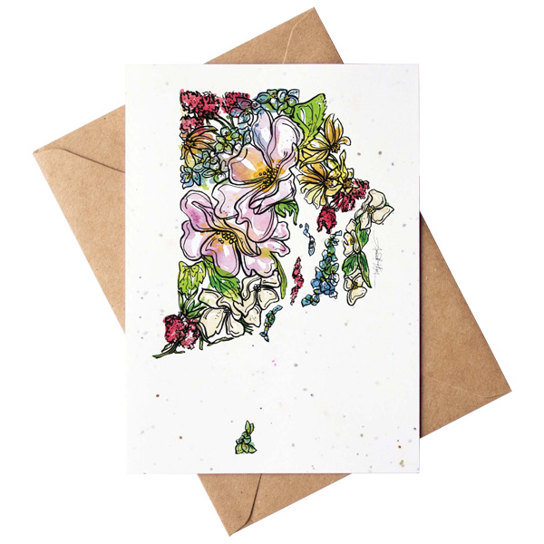Amanda Klein Rhode Island Plantable Greeting Card 1 Amanda Klein Rhode Island Plantable Greeting Card