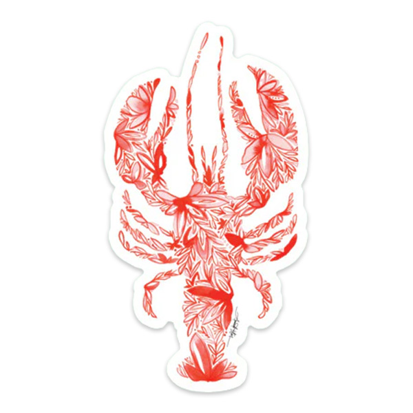 Amanda Klein Lobster/Crawfish Vinyl Sticker 1 Amanda Klein Lobster/Crawfish Vinyl Sticker