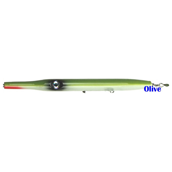 247 Lures Needlefish Slow Sink Fishing Lure, 9" - Olive 1 247 Lures Needlefish Slow Sink Fishing Lure - Olive