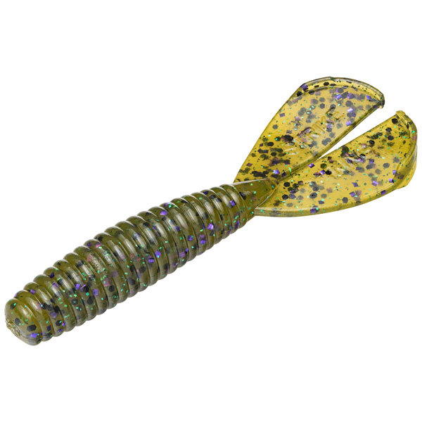 Strike King Rage Twin Tail Menace Grub Fishing Lure, 3.5" - Candy Craw 1 Strike King Rage Menace Fishing Lure - Candy Craw