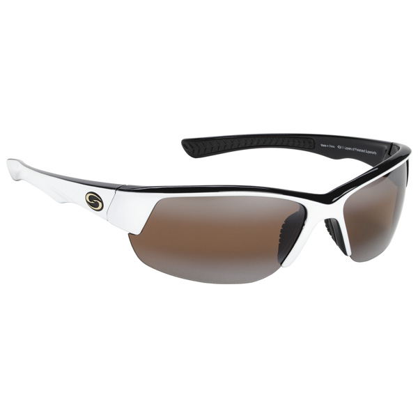 Strike King S11 Gulf Sunglasses - White Black/Dark Amber 1 Strike King S11 Gulf Sunglasses - White Black/Dark Amber