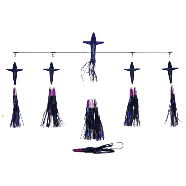 ChatterLures 36" Super Splash Bar with 9" Machine Lures - Purple 1 ChatterLures 36" Super Splash Bar with 9" Machine Lures - Purple