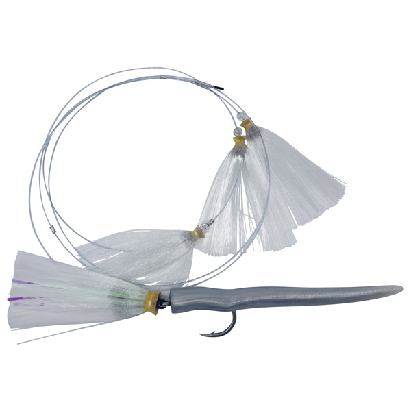 ChatterLures Joe Shute Daisy Chain Fishing Lure - Candy Apple with Silver RonZ Tail 1 ChatterLures Joe Shute Daisy Chain Fishing Lure - Candy Apple with Silver RonZ Tail
