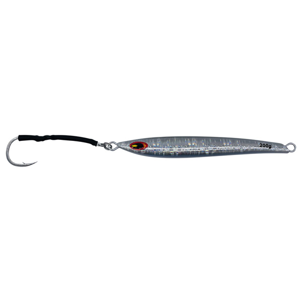 ChatterLures Streaker Jig Lure, 200g - Silver 1 ChatterLures Streaker Jig Lure, 200g - Silver
