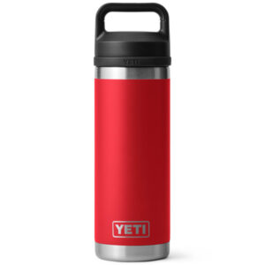 YETI Rambler Water Bottle with Chug Cap, 18oz - Rescue Red