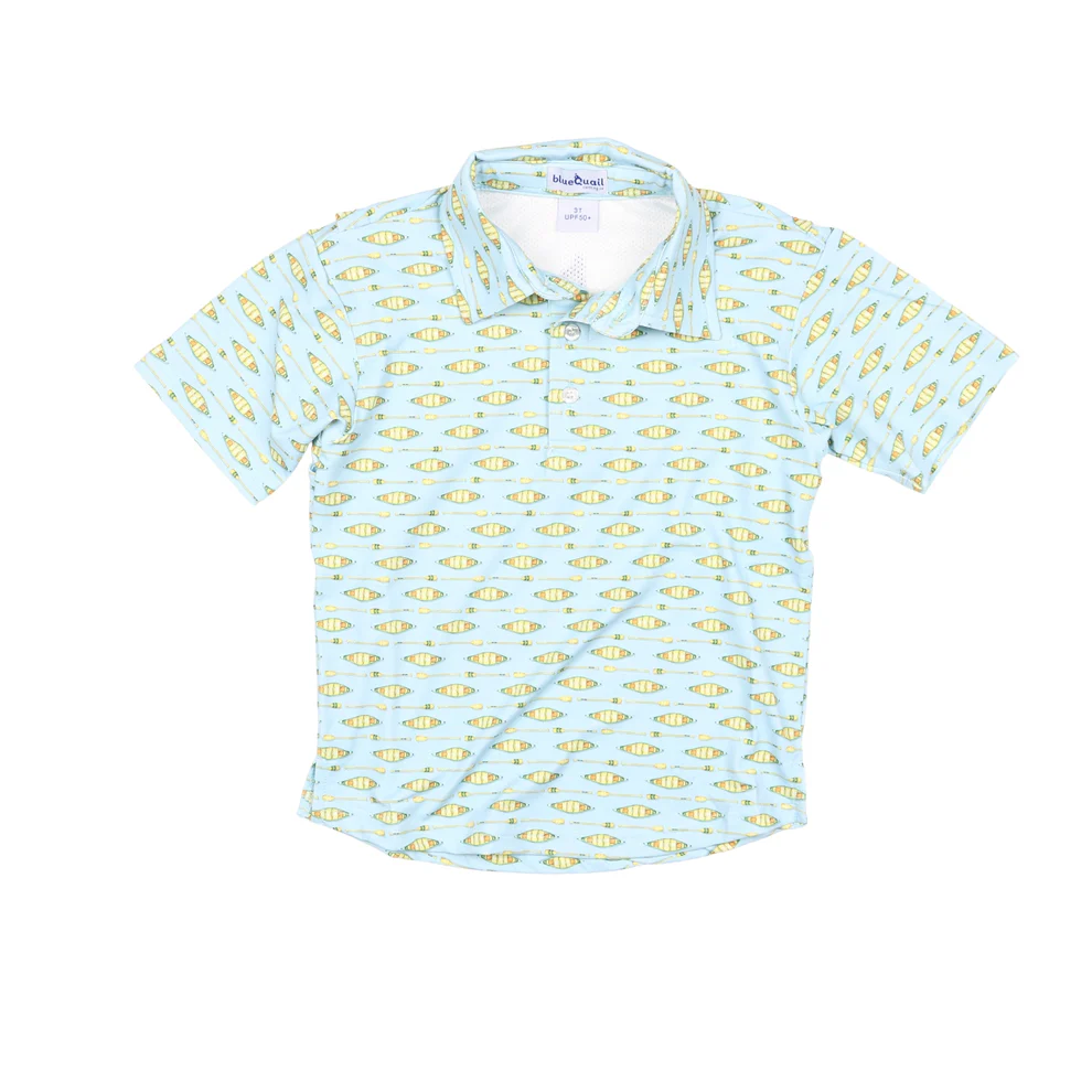 BlueQuail Clothing Co. Canoes Polo Short Sleeve Shirt 1 BlueQuail Clothing Co. Canoes Polo Short Sleeve Shirt