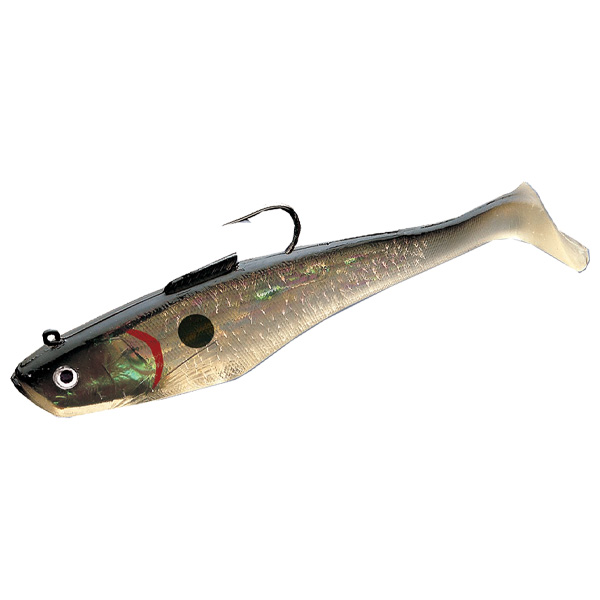 Tsunami Holographic Swim Shad Soft Baits, 4" - Black Back 1 Tsunami Holographic Swim Shad Soft Baits - Black Back