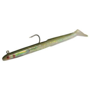 Tsunami Holographic Weighted Sand Eel Fishing Lures - Olive Back