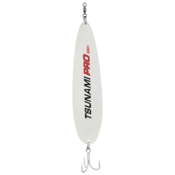 Tsunami Standard Pro Flutter Spoon Lure, 9" - Pearl 1 Tsunami Pro Flutter Spoon Lure - Pearl