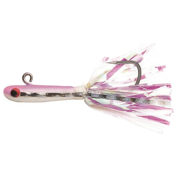 Tsunami Glass Minnow Jig Lure, 3/8oz - Pink/White 1 Tsunami Glass Minnow Jig Lure - Pink/White