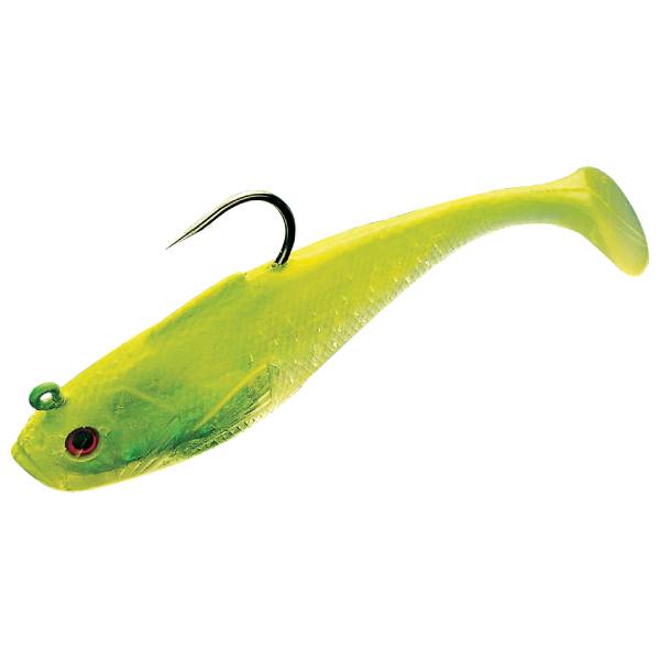 Tsunami Heavy Holographic Swim Shad Soft Baits, 4" - Limetreuse 1 Tsunami Heavy Holographic Swim Shad Soft Baits - Limetreuse