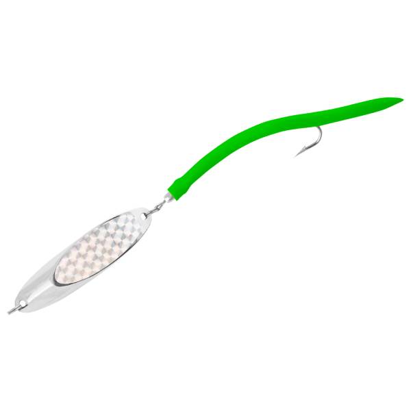 Tsunami Shockwave Spoon Lure with Single Hook and Tube, 3oz - Green 1 Tsunami Shockwave Spoon Lure with Single Hook and Tube - Green