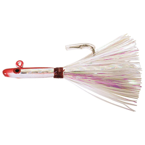 Tsunami Glass Minnow Jig Lure, 1/2oz - Red/White 1 Tsunami Glass Minnow Jig Lure - Red/White