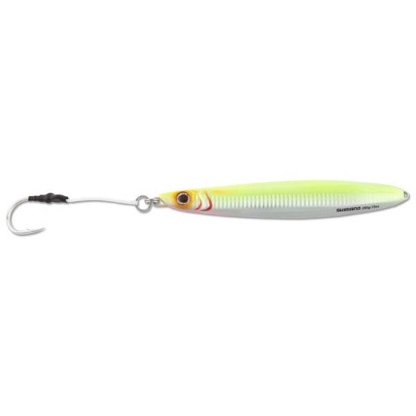 Shimano Butterfly Flat-Side Jig Lure, 4.72" - Chartreuse/Silver 1 Shimano Butterfly Flat-Side Jig Lure - Chartreuse/Silver