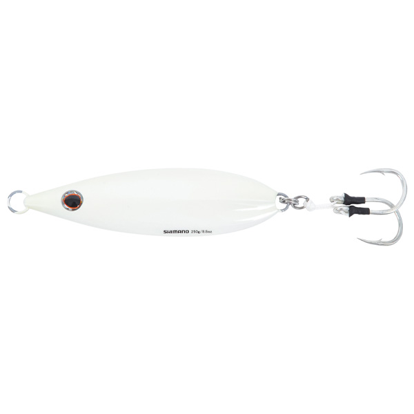 Shimano Butterfly Flat-Fall Jig Lure, 5.08" - Super Glow 1 Shimano Butterfly Flat-Fall Jig Lure - Super Glow