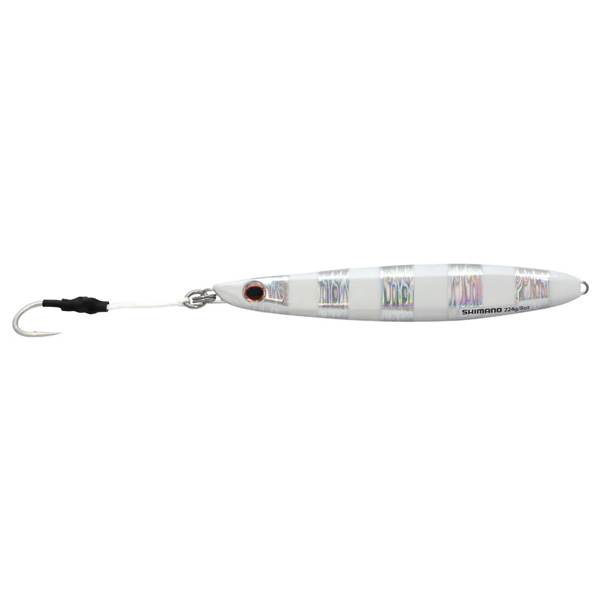 Shimano Butterfly Flat-Side Jig Lure, 5.71" - Zebra Glow 1 Shimano Butterfly Flat-Side Jig Lure - Zebra Glow