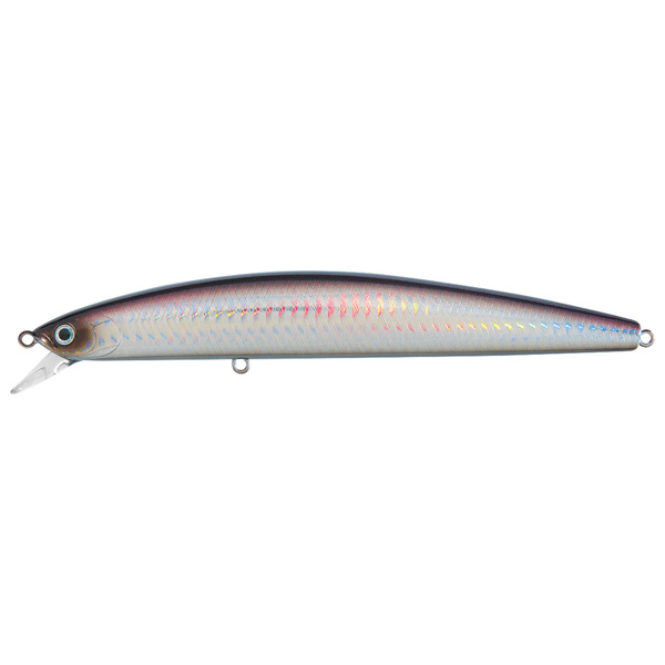 Daiwa Salt Pro Minnow Floating Fish Lure, 5-1/8" - Purple Back Silver 1 Daiwa Salt Pro Minnow Floating Fishing Lure - Purple Back Silver