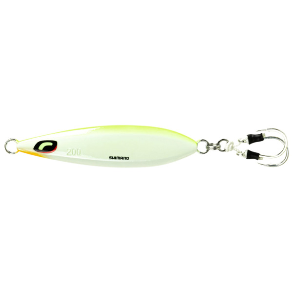 Shimano Butterfly Wing-Fall Jig 100G - Chartreuse White 1 Shimano Butterfly Wing-Fall Jig Lure - Chartreuse White