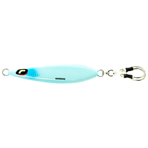 Shimano Butterfly Wing-Fall Jig 130G - Blue Glow 1 Shimano Butterfly Wing-Fall Jig Lure - Blue Glow