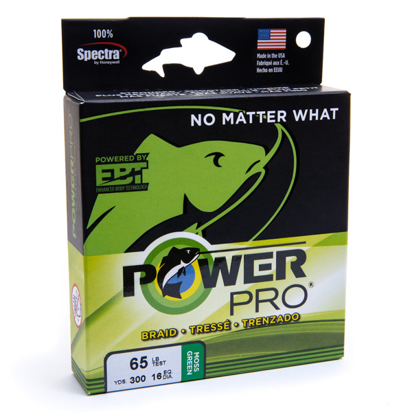 PowerPro Fishing Line, 50lb - Moss Green 1 PowerPro Fishing Line - Moss Green