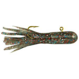 Berkley PowerBait Pre-Rigged Atomic Tubes Fishing Lures - Smoke Rainbow Sparkle
