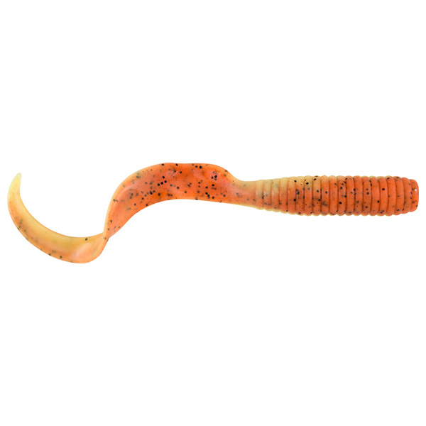 Berkley Gulp! Saltwater Grub Soft Baits, 5" - Orange Tiger 1 Berkley Gulp! Saltwater Grub Soft Baits - Orange Tiger