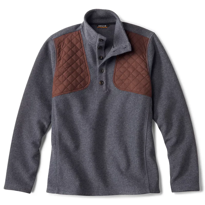 Orvis Sharptail 1/4-Snap Pullover - Charcoal 1 Orvis Sharptail 1/4-Snap Pullover - Charcoal