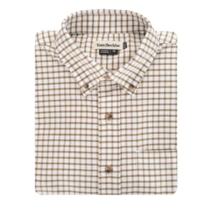 Tom Beckbe Culver Oxford Shirt - Bark Check