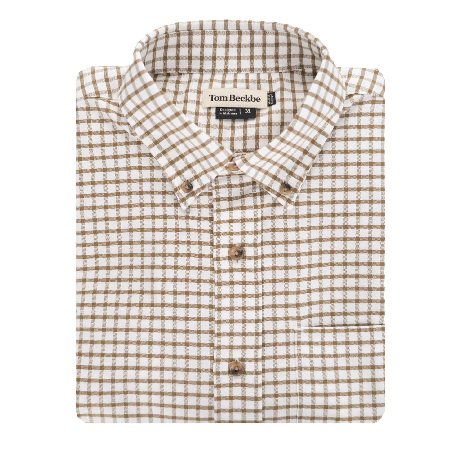 Tom Beckbe Culver Oxford Shirt - Bark Check 1 Tom Beckbe Culver Oxford Shirt - Bark Check