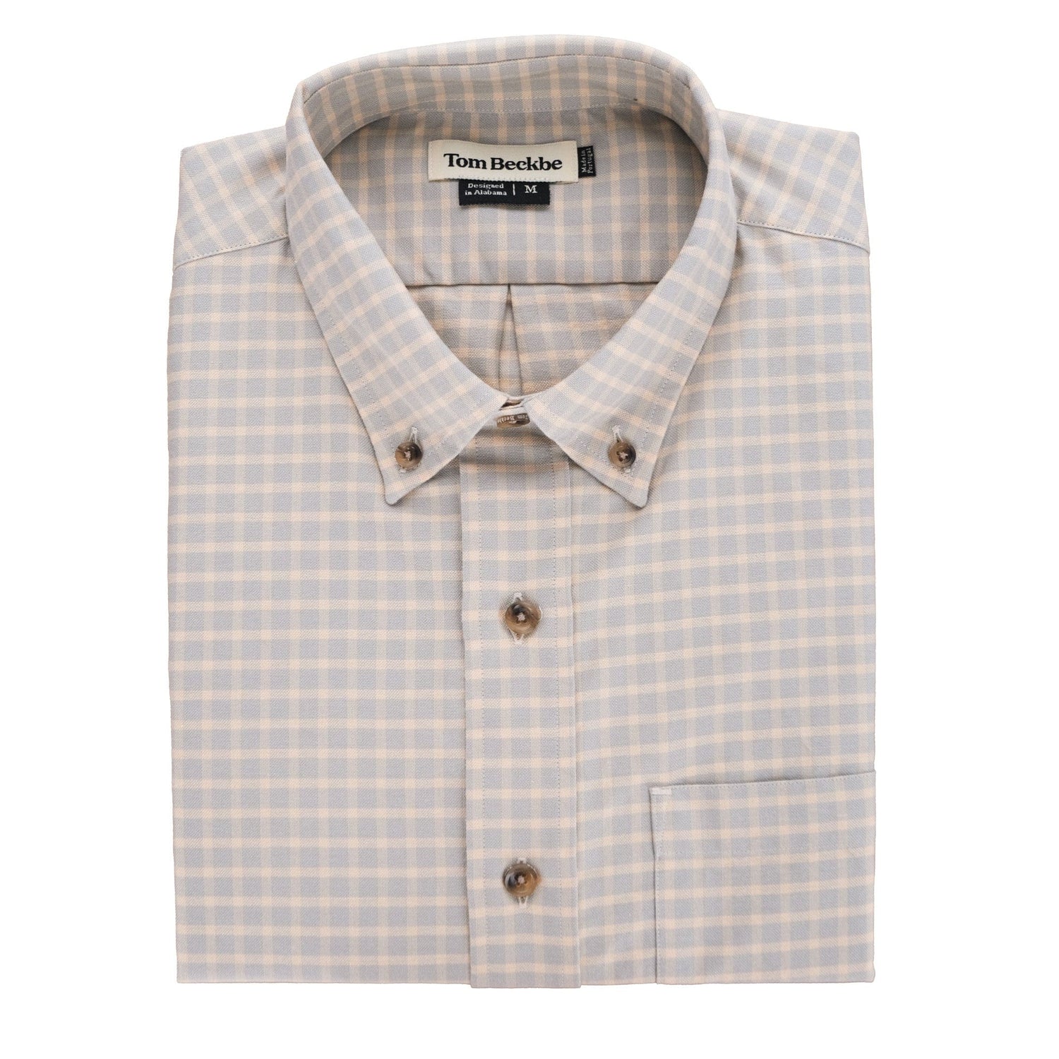 Tom Beckbe Culver Oxford Shirt - Beige Sky 1 Tom Beckbe Culver Oxford Shirt - Beige Sky