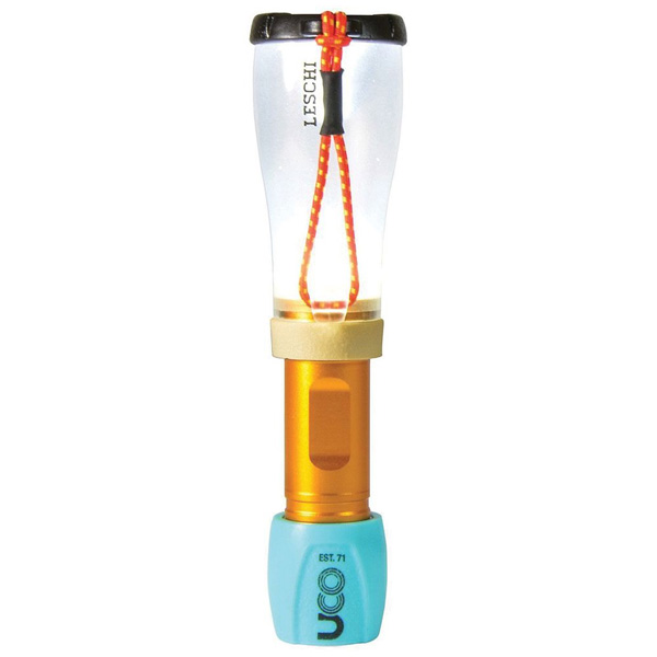 UCO Gear Leschi LED Lantern + Flashlight - Aqua Gold 1 UCO Gear Leschi LED Lantern + Flashlight - Aqua Gold