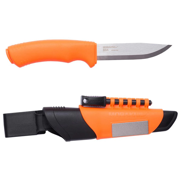 Morakniv Bushcraft Survival Fixed Blade Knife - Hi-Vis Orange 1 Morakniv Bushcraft Survival Fixed Blade Knife - Hi-Vis Orange
