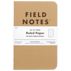 Field Notes Original Kraft Ruled Paper Notebooks