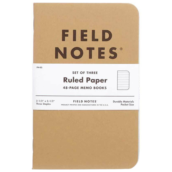 Field Notes Original Kraft Ruled Paper Notebooks 1 Field Notes Original Kraft Ruled Paper Notebooks