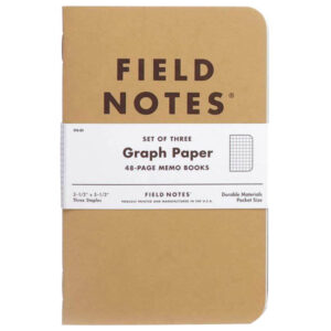 Field Notes Original Kraft Graph Paper Notebooks